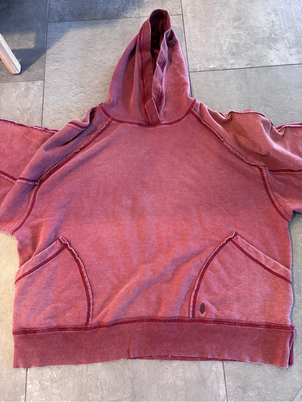 FP Movement by Free People sunshine Dusty Rose Pullover Hoodie - Picture 6 of 8